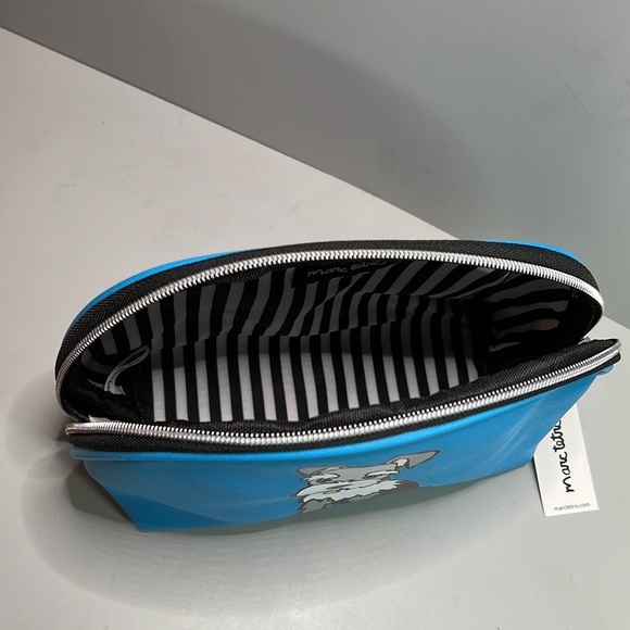 Marc Tetro ❤️ My Schnauzer Blue Cosmetic Bag   NWT - Picture 8 of 9